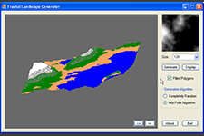 Simple Fractal Landscape Generator screenshot 4