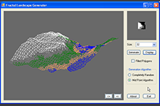 Simple Fractal Landscape Generator screenshot 3